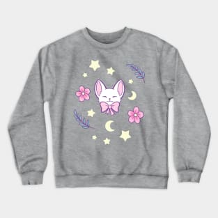 Sakura Cat // Purple | Nikury Crewneck Sweatshirt